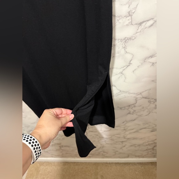 NEW Petal & Pup FARROW LONG SLEEVE MIDI DRESS - Black Sheer Sleeve Midi Dress S - Picture 11 of 13